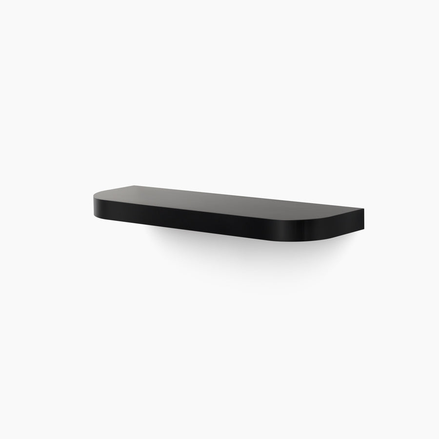 Aksel RADius Black Floating Shelf by Shelfology